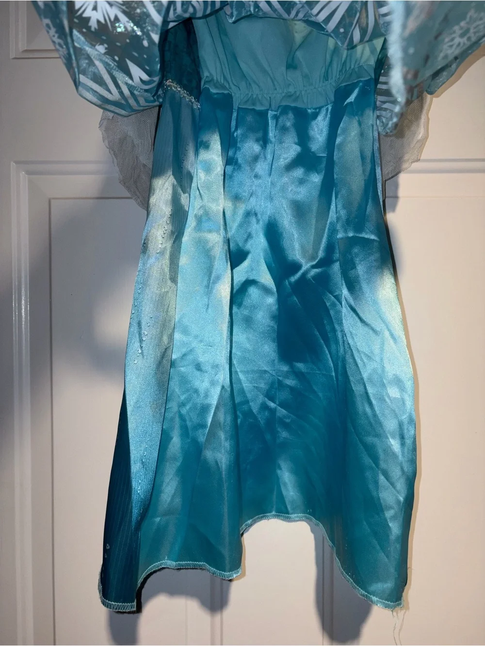 Disney Elsa-Inspired Teal and White Princess Costume girl 4-6